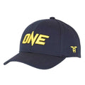 Navy Blue-Yellow - Side - Tokyo Time Unisex Adult One Championship Logo Baseball Cap