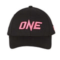 Black-Pink - Front - Tokyo Time Unisex Adult One Championship Logo Baseball Cap