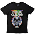 Black - Front - Imagine Dragons Unisex Adult Skull Cotton T-Shirt