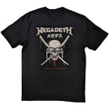 Black - Front - Megadeth Unisex Adult Crossed Swords Cotton T-Shirt