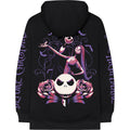 Black - Back - Nightmare Before Christmas Unisex Adult Jumbo Back & Sleeve Print Pullover Hoodie