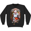 Black - Front - Mastodon Unisex Adult Hail Santa Holiday Sweatshirt