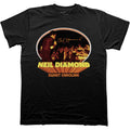 Black - Front - Neil Diamond Unisex Adult Sweet Caroline Oval T-Shirt