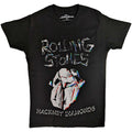 Black - Front - The Rolling Stones Unisex Adult Hackney Diamonds Faded Logo T-Shirt