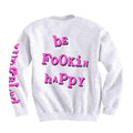 White - Back - Yungblud Unisex Adult Raver Smile Sweatshirt