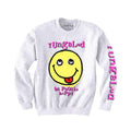 White - Front - Yungblud Unisex Adult Raver Smile Sweatshirt