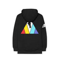 Black - Back - Imagine Dragons Unisex Adult Triangle Back Print Full Zip Hoodie