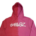 Red - Back - Gorillaz Unisex Adult Two Tone Logo Pullover Hoodie