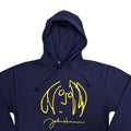 Navy Blue - Back - John Lennon Unisex Adult Self Portrait Hoodie