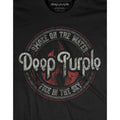 Black - Lifestyle - Deep Purple Unisex Adult Smoke Circle Cotton T-Shirt