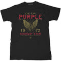 Black - Front - Deep Purple Unisex Adult Highway Star Cotton T-Shirt