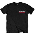 Black - Front - Run DMC Unisex Adult Rap Invasion Back Print Cotton T-Shirt