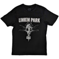 Black - Front - Linkin Park Unisex Adult Gas Mask T-Shirt