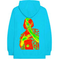 Neon Blue - Back - Billie Eilish Unisex Adult Thermal Photo Back Print Hoodie