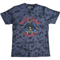 Navy Blue - Front - Motorhead Unisex Adult Born To Lose Biker Dye Wash T-Shirt