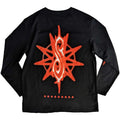 Black-Red - Back - Slipknot Unisex Adult The End So Far Tribal Logo & Nonagram Back Print Long-Sleeved T-Shirt