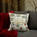 Multicoloured - Back - Furn Twelve Days of Christmas Cushion Cover