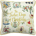 Multicoloured - Front - Furn Twelve Days of Christmas Cushion Cover