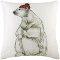 White-Red-Grey - Front - Evans Lichfield Polar Bear Cushion Cover