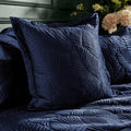 Navy - Lifestyle - Paoletti Palmeria Cushion Cover