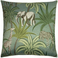 Green - Front - Paoletti Jungle Parade Cushion Cover