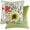 Multicoloured - Back - Evans Lichfield Emma Wild Flowers Cushion Cover