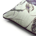 Evergreen-Purple - Side - Prestigious Textiles Botanist Printed Cushion Cover