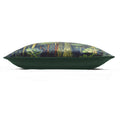 Sapphire Blue-Green - Side - Prestigious Textiles Forbidden Forest Cushion Cover