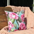 Duck Egg Blue - Side - Evans Lichfield Orchids Outdoor Cushion Cover