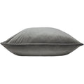 Steel Grey - Back - Evans Lichfield Opulence Velveteen Cushion Cover