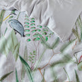 White-Green-Grey - Lifestyle - Paoletti Aaliyah Botanical Duvet Cover Set