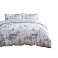 White-Grey - Front - Furn Toile Duvet Cover Set