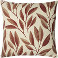 Rust - Front - Paoletti Laurel Botanical Cushion Cover