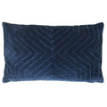 Navy - Front - Furn Mahal Geometric Cushion Cover