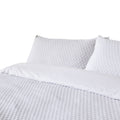 White - Back - The Linen Yard Tufted Polka Dot Duvet Cover Set