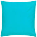 Aqua Blue - Front - Furn Plain Outdoor Cushion Cover