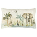 Beige - Front - Evans Lichfield Kenya Rectangular Cushion Cover
