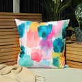 Ochre Yellow - Lifestyle - Evans Lichfield Watercolour Outdoor Cushion Cover