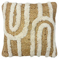 Natural - Front - Furn Jute Tufted Cushion Cover