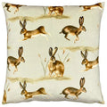 Taupe - Front - Evans Lichfield Country Hare Cushion Cover