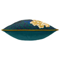 Ochre Yellow-Blue - Side - Furn Serpentine Animal Print Cushion Cover