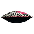 Pink-Charcoal - Side - Furn Serpentine Animal Print Cushion Cover