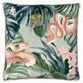 Sage Green-Blush - Front - Furn Medinilla Tropical Leaves Cushion Cover