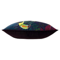 Navy-Purple-Green - Side - Paoletti Kala Toucan Cushion Cover