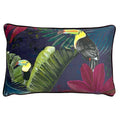 Navy-Purple-Green - Front - Paoletti Kala Toucan Cushion Cover