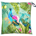 Green-Blue - Front - Evans Lichfield Peacock Outdoor Cushion Cover