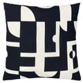 Black-White - Front - Furn Manhattan Abstract Cushion Cover