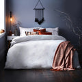 White - Front - The Linen Yard Tufted Ghost Halloween Duvet Cover Set