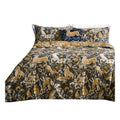 Blue - Back - Paoletti Harewood British Cotton Animals Duvet Cover Set