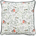 Bottle-White - Front - Evans Lichfield Festive Robin Cushion Cover